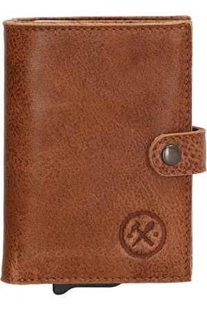 Hide & Stitches Paint Rock Safety Wallet - - 100% Leer