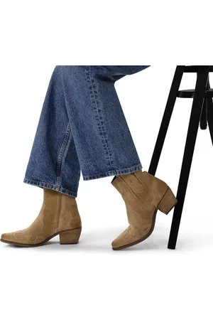 Manfield Dames - suède cowboy laarzen