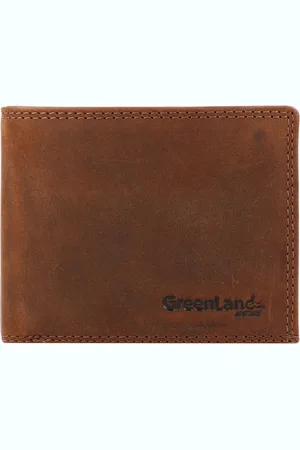 Greenland Leren Portemonnee Montenegro Wallet RFID Bruine