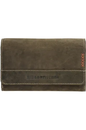 Hide & Stitches Idaho Portemonnee - - 100% Leer