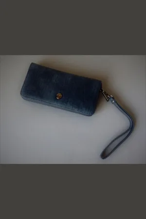 Giuliano Mooie donkerblauwe portemonnee / clutch