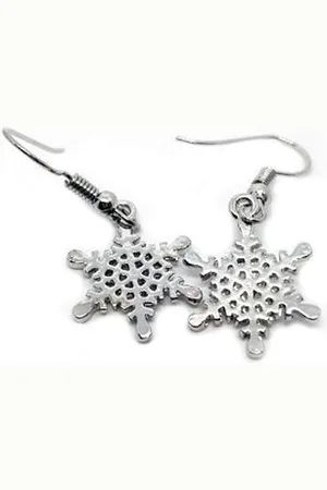 Leukste koop Oorbellen met sneeuwvlok en hanger