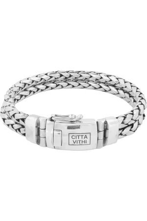 Jonline Citta Vithi Zilveren Ambachtelijke Buddha Armband model 12 maat S