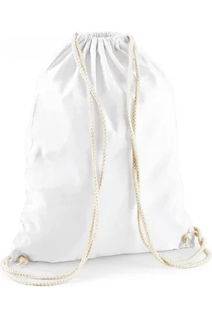 Merkloos 2x stuks sporten/zwemmen/festival gymtas met rijgkoord 46 x 37 cm van 100% katoen - Kinder sporttasjes