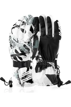 Merkloos Skihandschoenen, -30º C waterdichte thermische handschoenen, warme winterhandschoenen voor mannen en vrouwen, geschikt voor touchscreen, maat L.