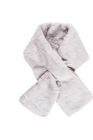 Merkloos Bontkraag Sjaal Vrouwen Faux Fur Sjaals Neck Shrug Lente Herfst Winter Jas Jurk - Licht Grijs Eén