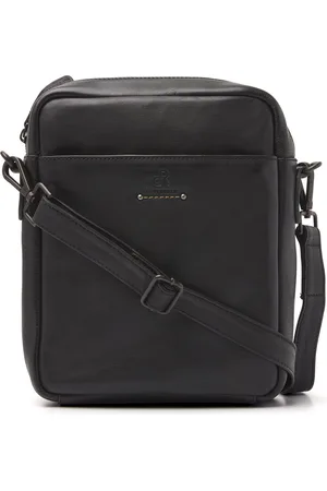dR Amsterdam Schoudertas Mannen | Schoudertas man | Leren schoudertas man | Tampa - 933575 Black