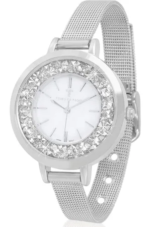 Pierre Cardin Temptation dames horloge zilverig kleur, staal horloge