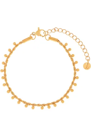 essentialistics Armband met veel balletjes - Volwassenen - Goudkleur - Stainless steel (verkleurt niet) - Verlengkettinkje