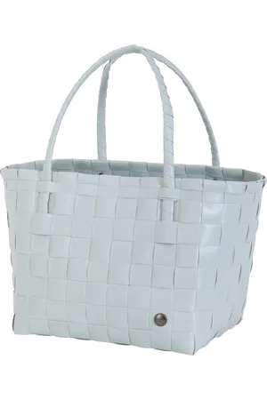 Handed By Duurzame handgevlochten boodschappentas - Shopper - Weekendtas - Strandtas - Sporttas - Paris - wolkengrijs - cloudy grey