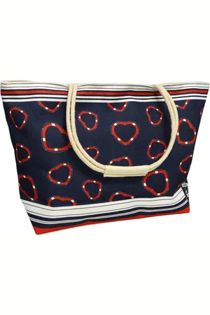 Gerimport Strandtas met handvat Faro 35 x 54 cm - Strandshoppers/boodschappentassen van polyester