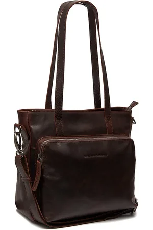 Chesterfield Leren Shopper Bruin Alicante
