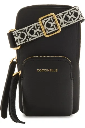 Coccinelle Leren Telefoontasje Pixie Hi-Tech Phone Bag Zwart