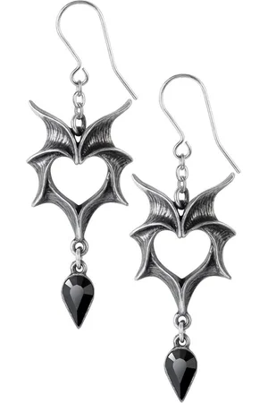 Alchemy Love Bats Oorbellen - Zilverkleurig