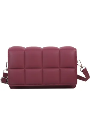 Fashion Favorite Square Schoudertas Wijnrood | Kunstleer | 20 x 7 x 12,5 |