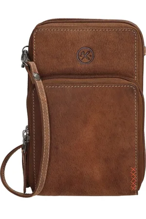 Hide & Stitches Idaho Telefoontasje - - 100% Leer