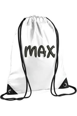 Merkloos Premium zwemzak kleur met naam geborduurd | 27 verschillende kleuren | gepersonaliseerd | Bagbase