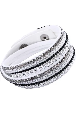 Montebello Armband Agnesia - PU Leer - Zirkonia - 39cm