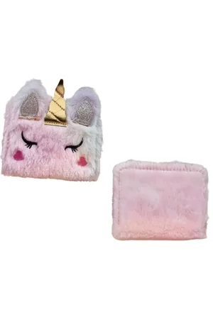 Little Concepts Pluche eenhoorn portemonnee - Voor brief en muntgeld - Super Cute Kawaii design - Compact voor kinderen