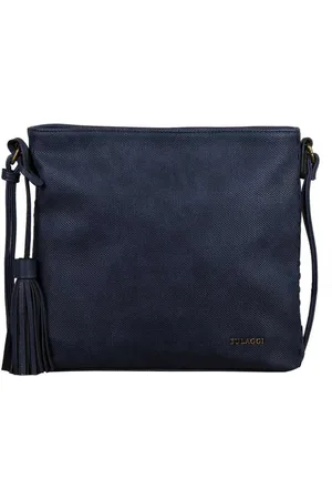 Bulaggi Crossover tas Gerbera voor Dames / Crossbody - - vegan leather / Blauwe handtas met verstelbare schouderriem