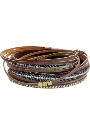 Montebello Armband Amani - PU Leer - 38cm