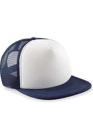 Beechfield Junior Vintage Snapback Trucker - - French Navy/White