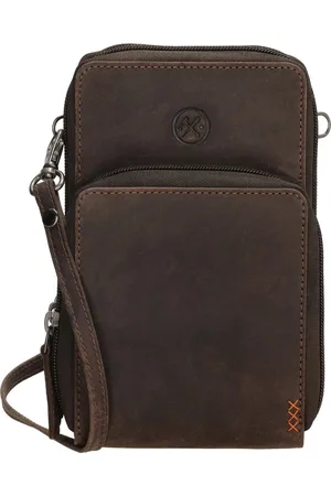 Hide & Stitches Idaho Telefoontasje - - 100% Leer