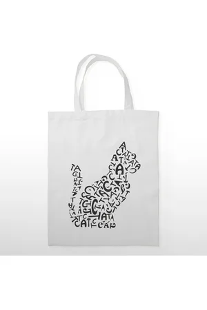 Merkloos Cats Tote Bag draagtas - Tote Bag Grocery Shoulder Bag Beach Bag shopping bag reusable eco funny tote bag unisex bag - Katoenen Tas, Winkelen - Strandtas