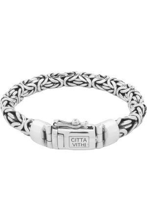 Jonline Citta Vithi Zilveren Ambachtelijke Buddha Armband model 4 maat L