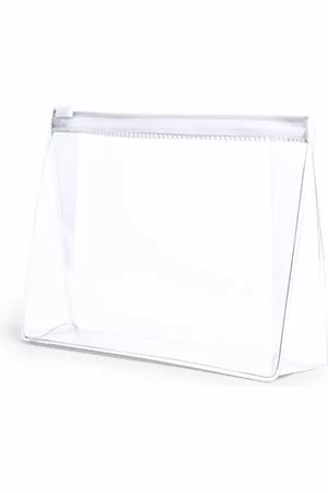 Merkloos Mini toilettas/make-up etui - - 17 x 12 cm - Make-up opbergen - Reis etui/Vliegtuig - handbagage
