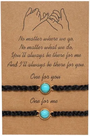 Akyol Vriendschapsarmband -moeder dochter armband - BFF-best friends armband-armband voor twee - vriendinnen armband - cadeau voor vriendin - Cadeau voor een vriend - Vrienden – Cadeau
