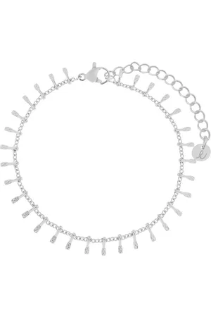 essentialistics Armband staafjes overal - Volwassenen - Zilverkleur - Stainless steel (verkleurt niet) - Verlengkettinkje