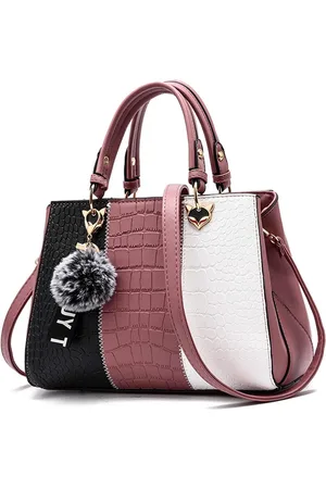 Merkloos Wave Vrouwen Handtassen Messenger Bag Dames Elegant Schouder Vrouwelijke Tas Tote Voor Vrouwen (Pink)