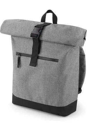 BagBase Roll-Top Rugzak Grey Marl/Black 12 liter