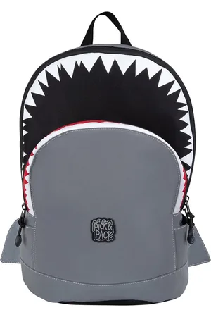 Pick & Pack Rugzak Haai - Shark reflecterend kinderrugzak - maat M visible grey