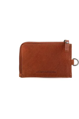 Spikes&Sparrow Leren RFID Portemonnee - Wisconsin - Cognac