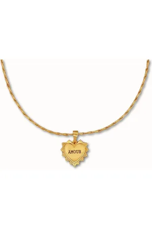 ByNouck Jewelry - Ketting Amour - Sieraden - Vrouwen Ketting - Verguld - Liefde - Halsketting