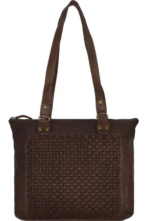 Greenland Femi & Nine Leren Schoudertas 35 cm