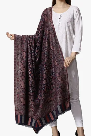 N3 Collecties Luxe Kashmiri Kani wollen sjaal voor dames