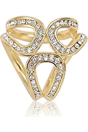 Montebello Sierspeld Sjaal Gold - Metaal - Strass - ∅25mm