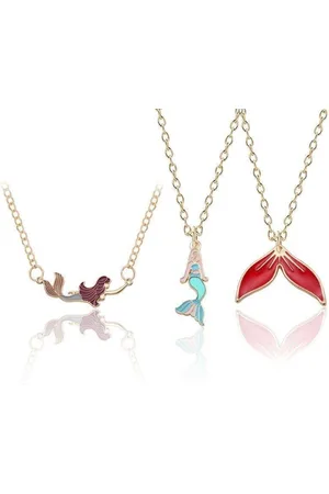 Kasey Zeemeermin - Goudkleurig - Kinderketting - Set van 3