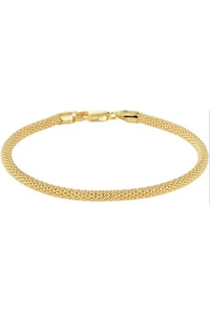 Jonline Schitterende Gold Plated Zilveren Armband Kabel