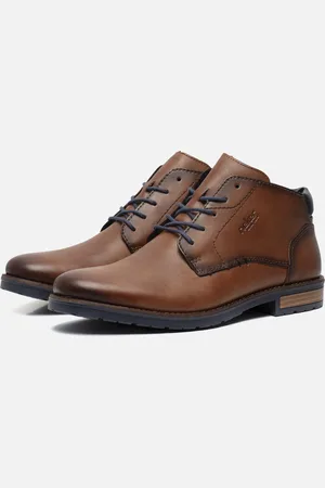 Rieker Veterschoenen cognac Leer