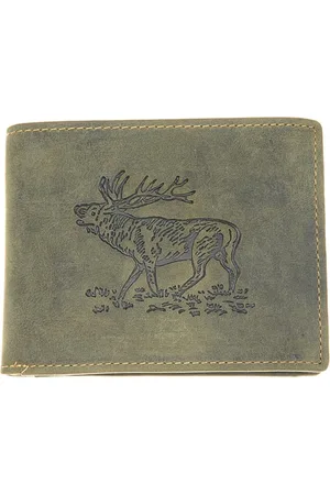 Greenburry Vintage Animal - portemonnee heren - olijfgroen