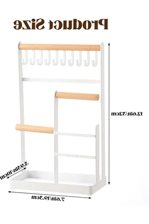 Merkloos Sieradenstandaard voor oorbellen, kettingen, armbanden en hangers - Grote organizer met gaten