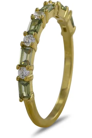 Silventi 9SIL-22302 Zilveren Ring met Zirkonia - Dames - Zirkonia - Rond - Wit - 2 mm - Baquette - - 2 x 3,5 mm