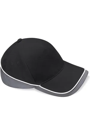 Beechfield Competition Cap Black/Graphite Grey/White