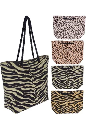 Basics from Amsterdam Strandtas Safari 50x36 cm Polyester/Katoen Assorti
