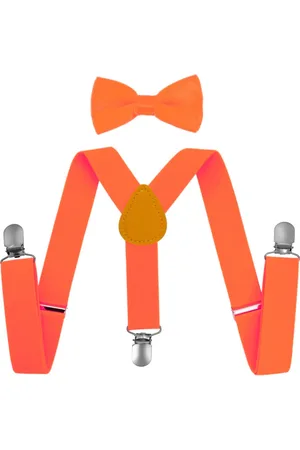 Fako Fashion Kinder Bretels Met Vlinderstrik - Kinderbretels - Vlinderdas - Strik - Effen - 65cm