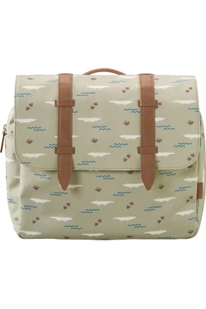 Fresk Boekentas voor Kinderen - 33 x 24 x 9 cm - Rugzak - Schooltas - Verstelbare Schouderriemen en Kliksluiting - Rugtas - Logeertas - Groen